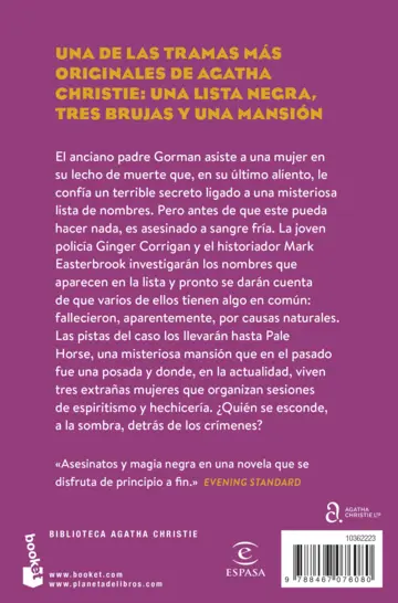 Contraportada El misterio de Pale Horse