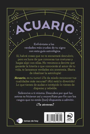 Contraportada Acuario: Todo lo que odias de tu signo y todavía no sabes
