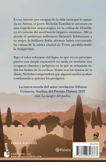 Contraportada El sueño de Troya