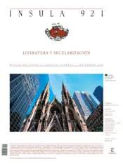 Portada Literatura y secularización (Ínsula n° 921, septiembre de 2023)
