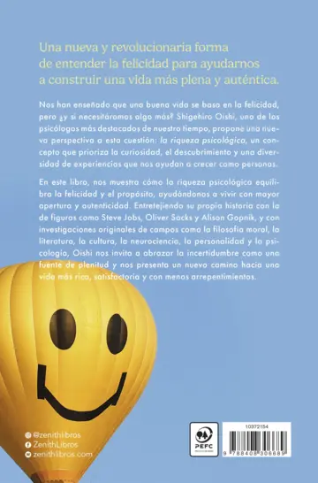 Contraportada Más allá de la felicidad