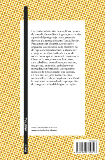 Contraportada Cuentos de Canterbury