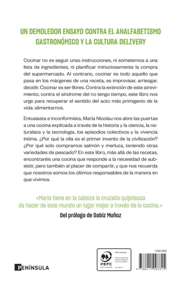 Contraportada Cocina o barbarie