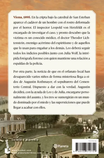 Contraportada El sepulturero y el crimen de la cripta