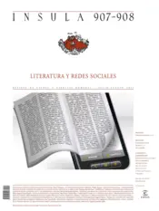 Portada Literatura y redes sociales (Ínsula n° 907/908, julio/agosto de 2022)