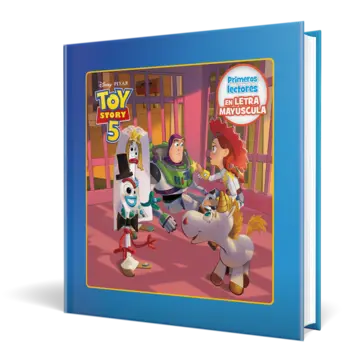 Portada Toy Story 5. Primeros lectores en letra MAYÚSCULA