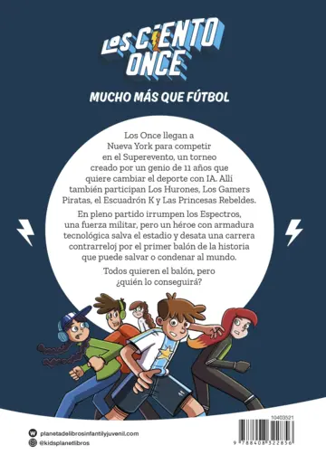 Contraportada Los Ciento Once 2. El primer balón de la historia