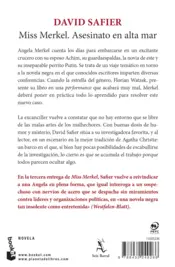 Miniatura contraportada Miss Merkel. Asesinato en alta mar