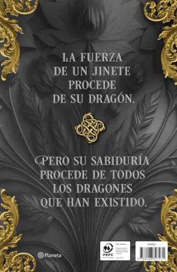 Contraportada Lazos de fuego (Academia Bloodwing 2) Edición especial con cantos tintados