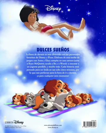 Contraportada Disney. Cuentos de 5 minutos. Hora de dormir