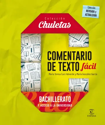 Contraportada Comentario de texto fácil para bachillerato