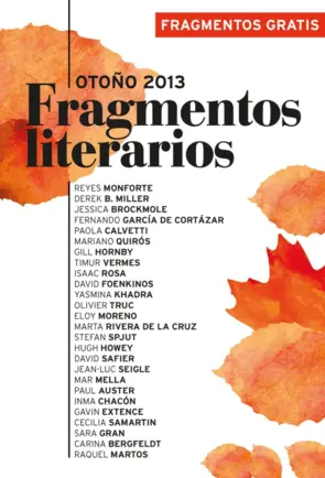 Portada Fragmentos literarios Otoño 2013