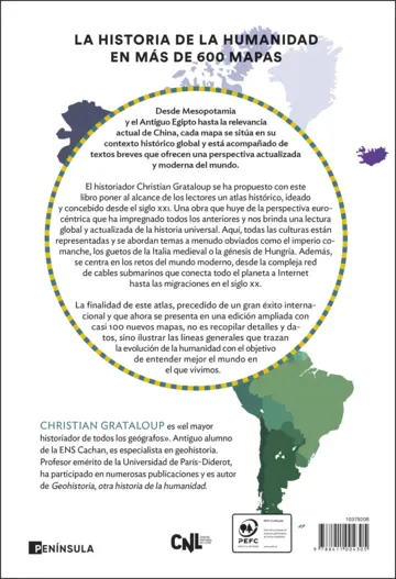 Contraportada La historia del mundo. Un atlas (edición ampliada)