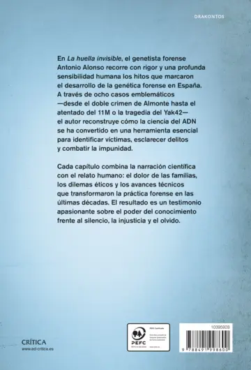 Contraportada La huella invisible