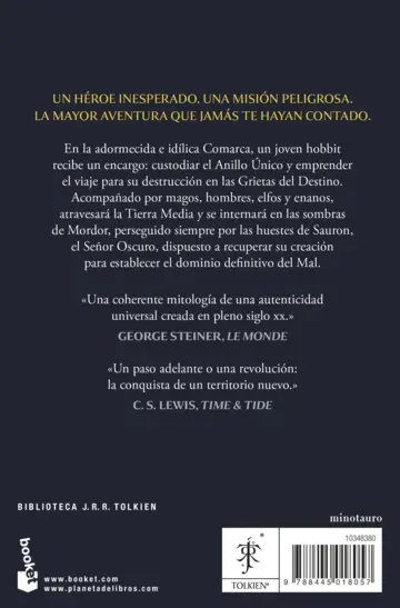 Contraportada El Señor de los Anillos 1. La Comunidad del Anillo (edición revisada)