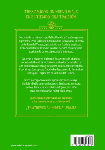 Contraportada Los Héroes del Tiempo 2. Una traición inesperada