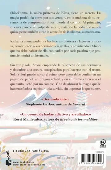 Contraportada Seis grullas