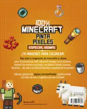 Miniatura contraportada 100% Minecraft. Pinta píxeles. Especial biomas