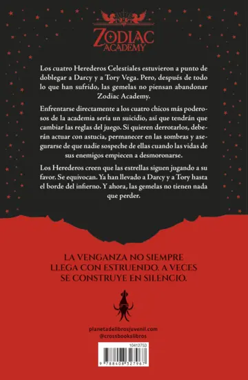 Contraportada Zodiac Academy 2. Despiadados. Edición especial