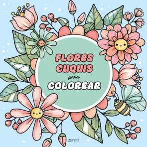Portada Flores cuquis para colorear
