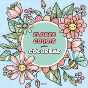 Portada Flores cuquis para colorear