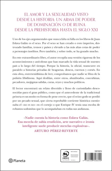 Contraportada Amor y sexo en España contado para escépticos