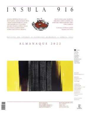 Portada Almanaque 2022 (Ínsula n° 916, abril de 2023)