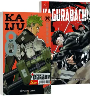 Portada Kaiju 8 nº 14 + Kagurabachi nº 01 (Pack especial)
