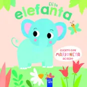 Portada Cuento con marioneta de dedo. Eli la elefanta