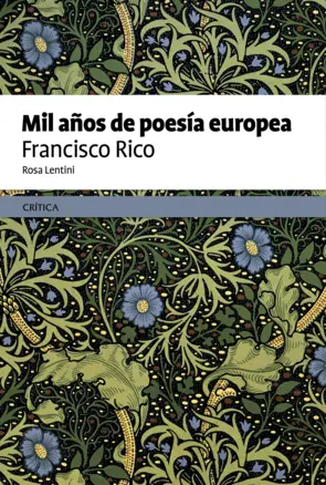 Portada Mil años de poesía europea
