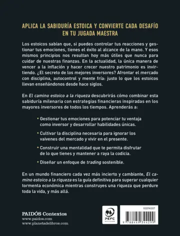 Contraportada El camino estoico a la riqueza