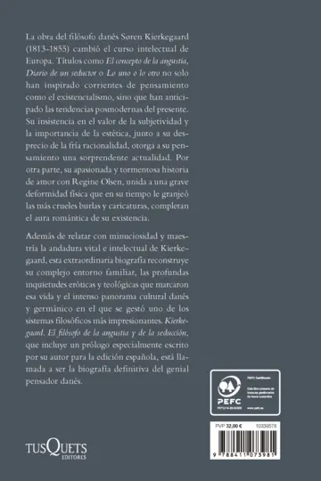 Contraportada Kierkegaard