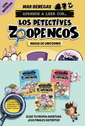 Portada Pack Aprende a leer con... ¡Los Detectives Zoopencos! 4, 5 y 6