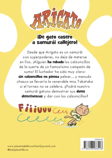 Contraportada Arigato 2. El ladrón de calzoncillos