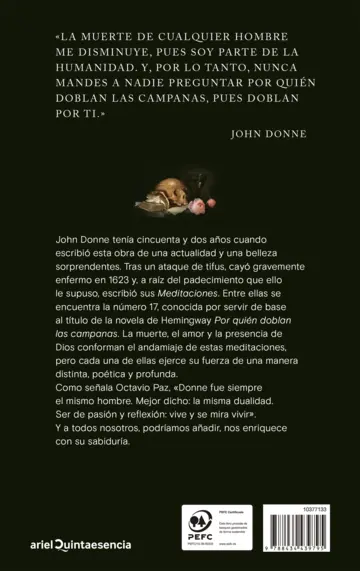 Contraportada Meditaciones en tiempos de crisis