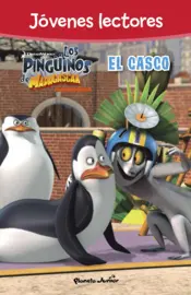 Portada Los Pingüinos de Madagascar. El casco. Jóvenes lectores