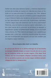 Miniatura contraportada El crimen del fiordo (Serie Islandia Negra 6)