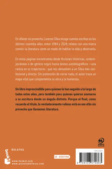 Contraportada Afanes sin provecho