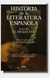 Portada Historia de la literatura española. El siglo XVII