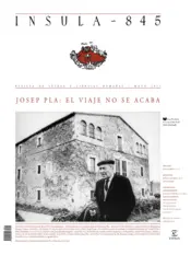Portada Josep Pla: el viaje no se acaba (Ínsula n° 845, mayo de 2017)