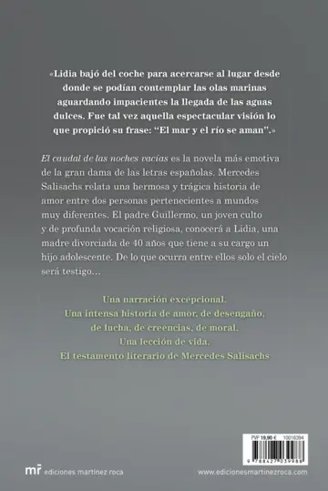 Contraportada El caudal de las noches vacías