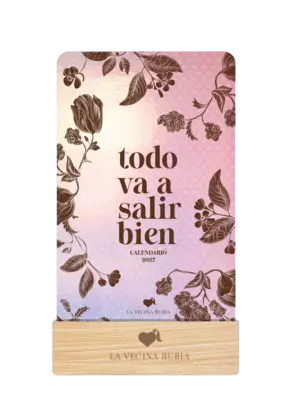 Portada Calendario mesa de tarjetas 2027 - La Vecina Rubia