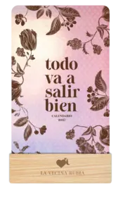 Portada Calendario mesa de tarjetas 2027 - La Vecina Rubia