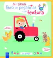 Portada Mi gran libro de pegatinas con textura. La granja