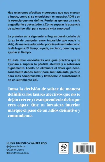 Contraportada Ya te dije adiós, ahora cómo te olvido