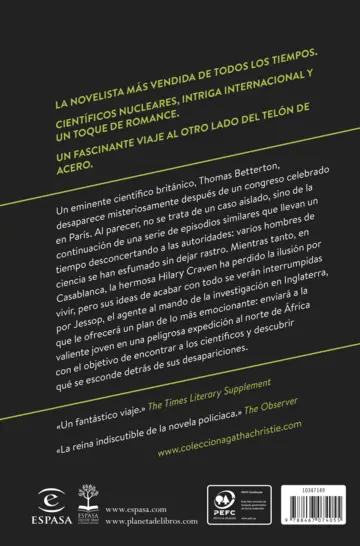 Contraportada Destino desconocido