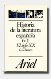 Portada Historia de la literatura española 6/1. El siglo XX