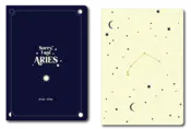 Portada Pack 2 cuadernos grapados A6 Horóscopo Negro - Aries