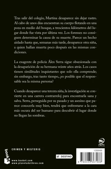 Contraportada Donde no llegan las sombras