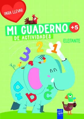 Portada Mi cuaderno de actividades para llevar. Elefante